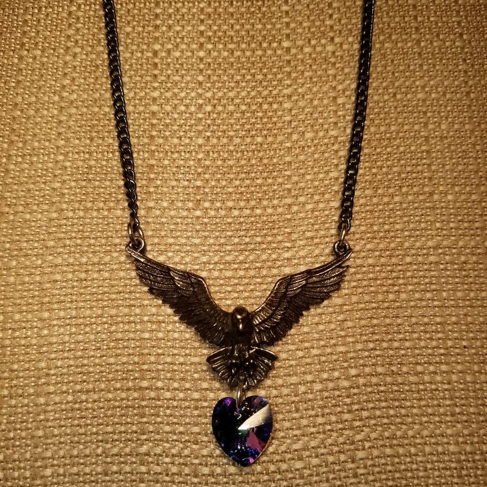 Black Raven Necklace.